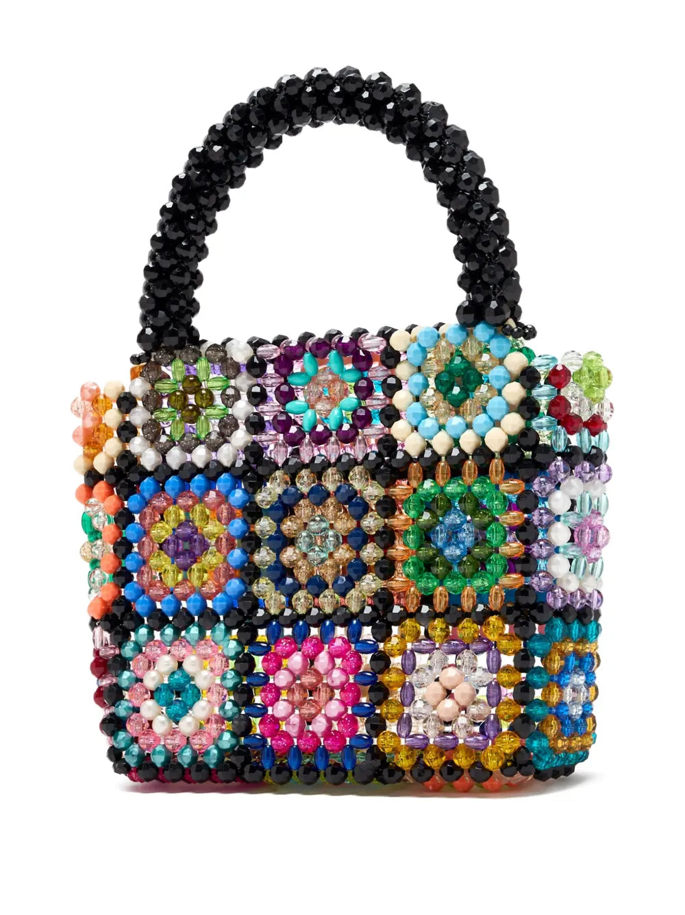 Bad at mathbeaded patchwork bag