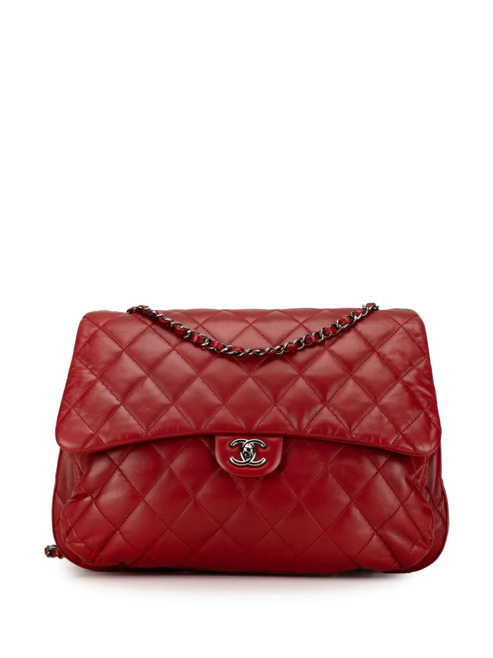 Pre-OwnedCHANEL Pre-Owned2011 Maxi Lambskin 3 Accordion Flap shoulder bag