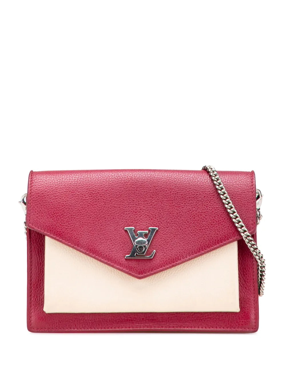 Pre-OwnedLouis Vuitton Pre-Owned2019 Bicolor Leather MyLockMe Chain Pochette crossbody bag