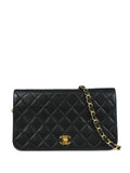 Pre-OwnedCHANEL Pre-Owned2002 small Full Flap quilted lambskin chain shoulder bag