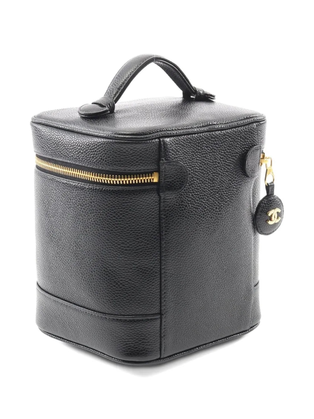 Pre-OwnedCHANEL Pre-Owned2002 Vanity caviar-leather bucket bag