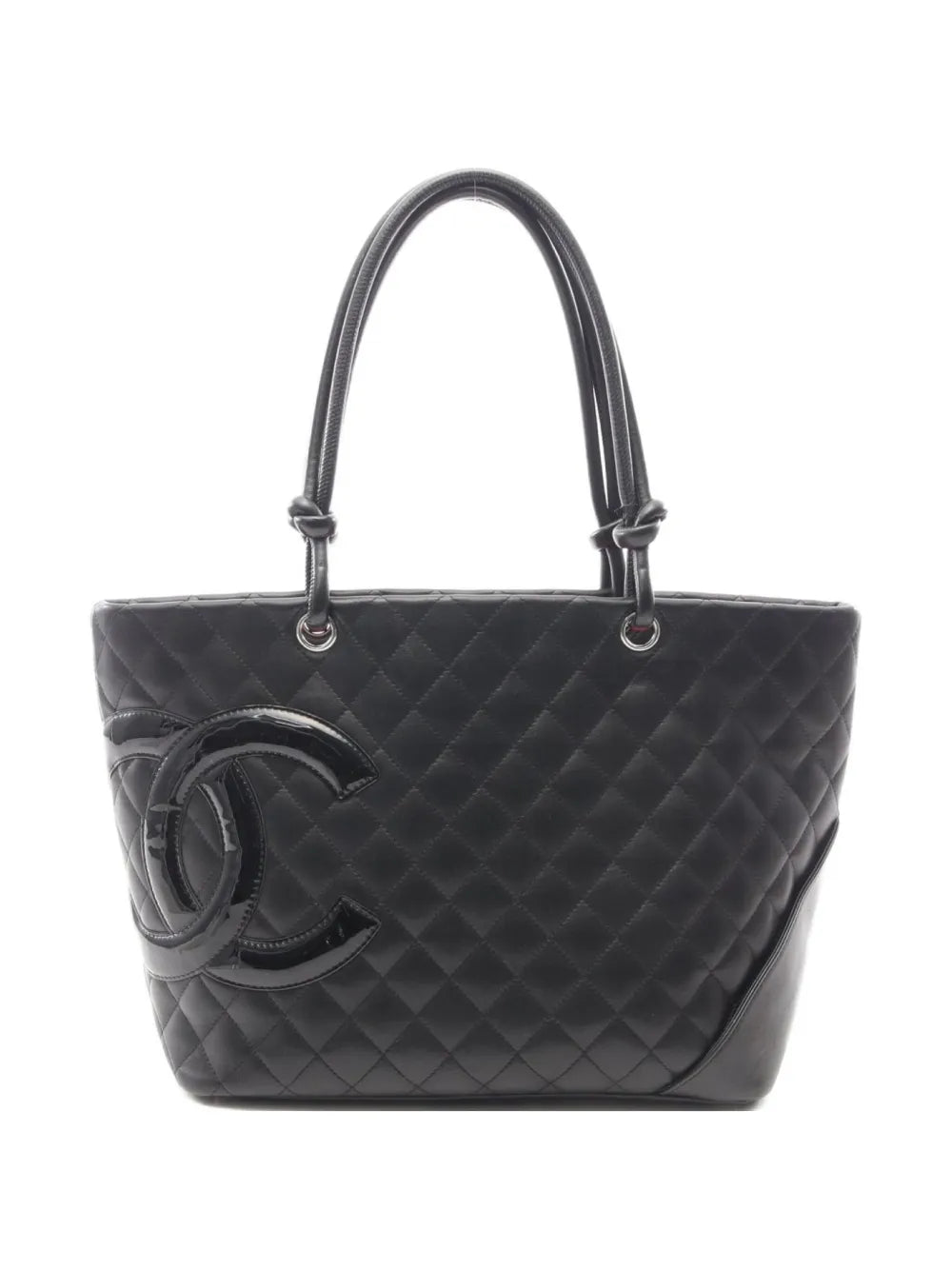 Pre-OwnedCHANEL Pre-Owned2006-2008 Cambon quilted leather tote bag