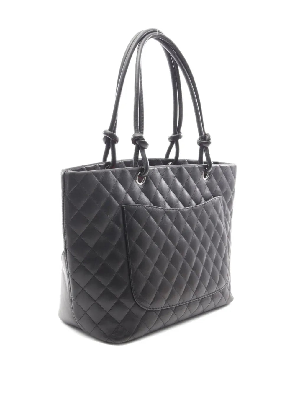 Pre-OwnedCHANEL Pre-Owned2006-2008 Cambon quilted leather tote bag