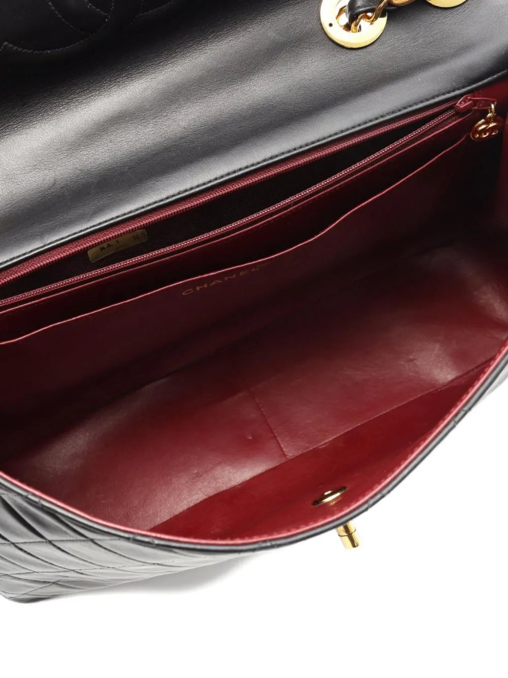Pre-OwnedCHANEL Pre-Owned1991 Deca Matlasslambskin shoulder bag