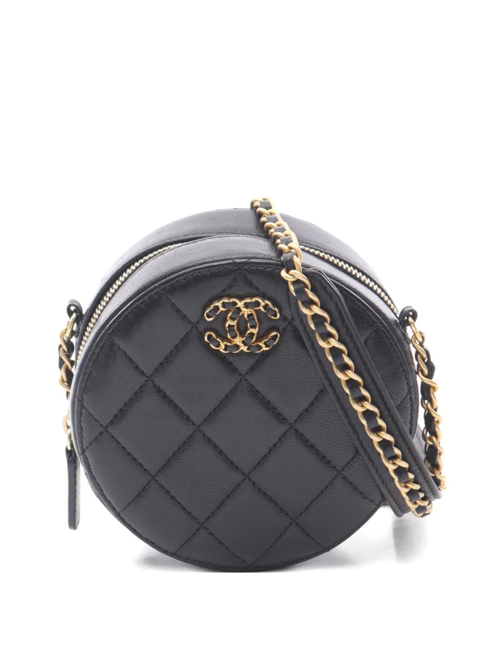 Pre-OwnedCHANEL Pre-Owned2019 matelasse round bag