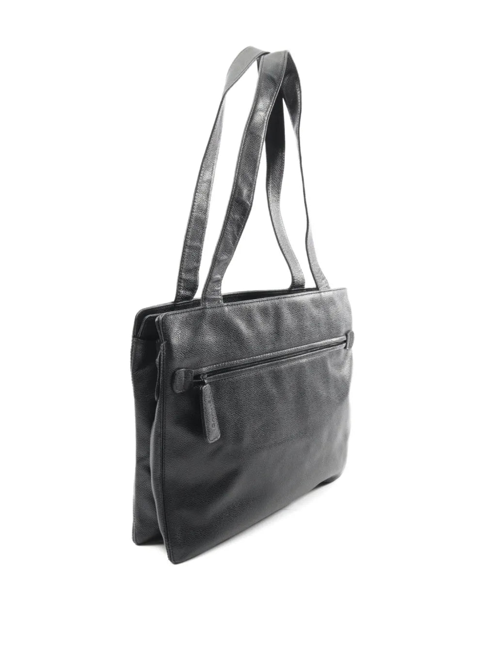 Pre-OwnedCHANEL Pre-Owned2000-2002 medium interlocking-CC leather tote bag