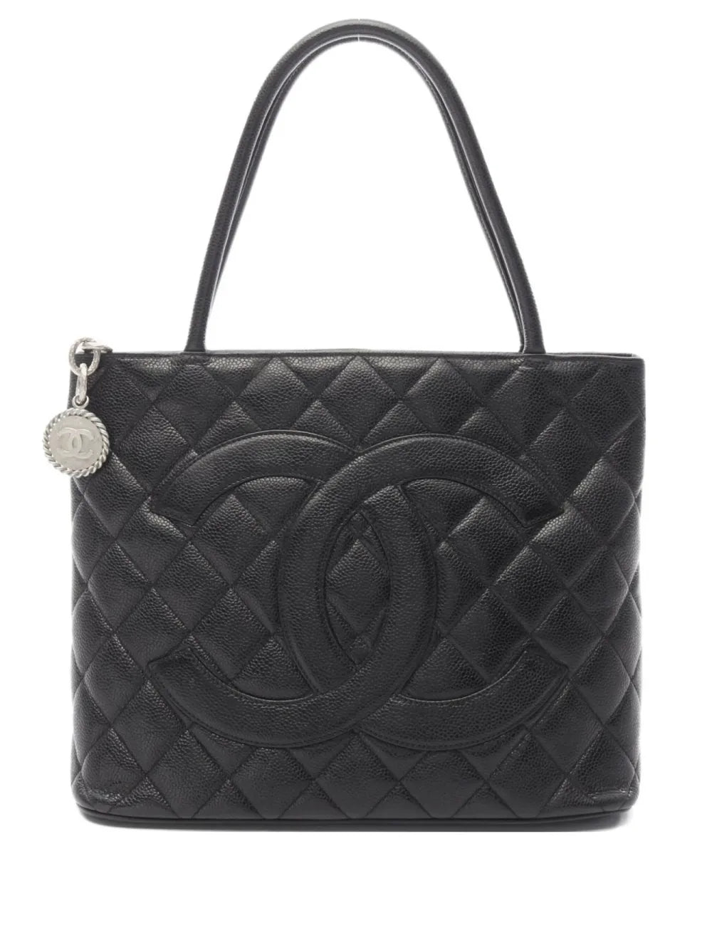 Pre-OwnedCHANEL Pre-Owned2000-2002 Medallion caviar-leather handbag