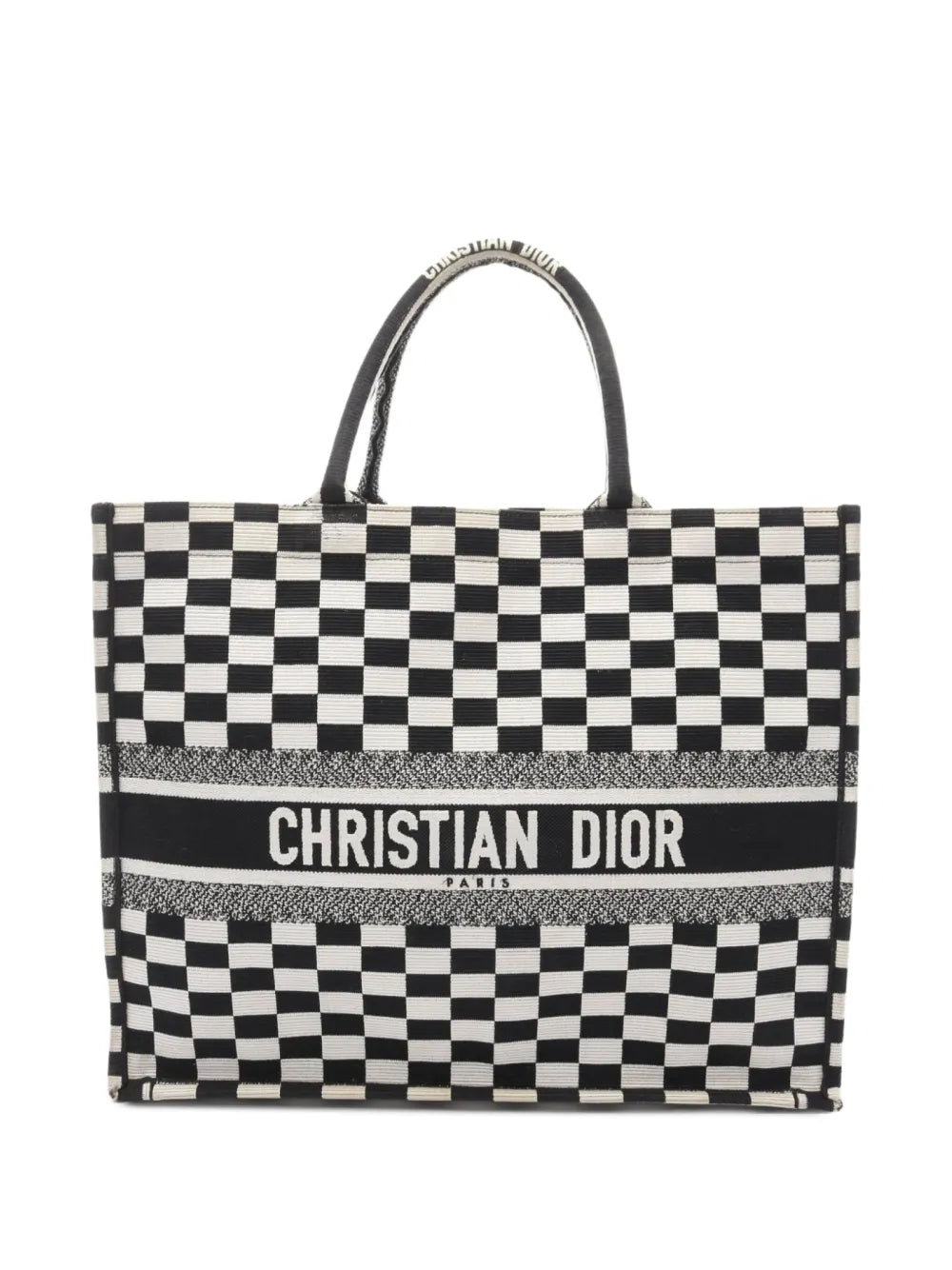 Pre-OwnedChristian Dior Pre-Owned2000s Book checkered tote bag