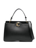Coccinelleleather top-handle tote bag