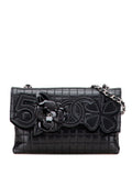 Pre-OwnedCHANEL Pre-Owned2005-2006 Choco Bar Calfskin No. 5 Camellia CC shoulder bag