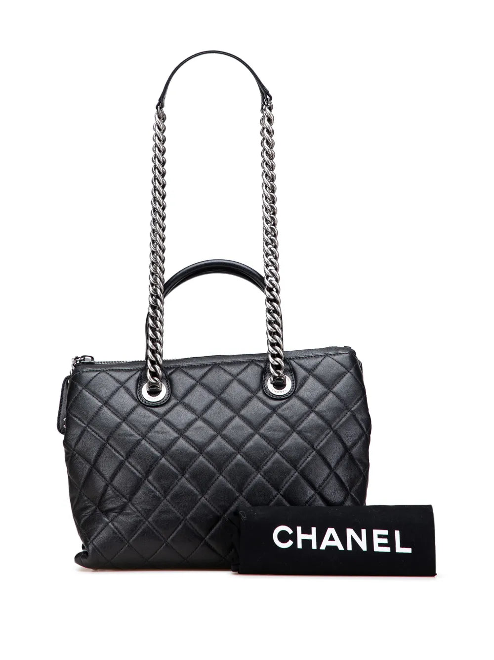 Pre-OwnedCHANEL Pre-Owned2014-2015 Medium Quilted Calfskin Boy Chained Tote satchel
