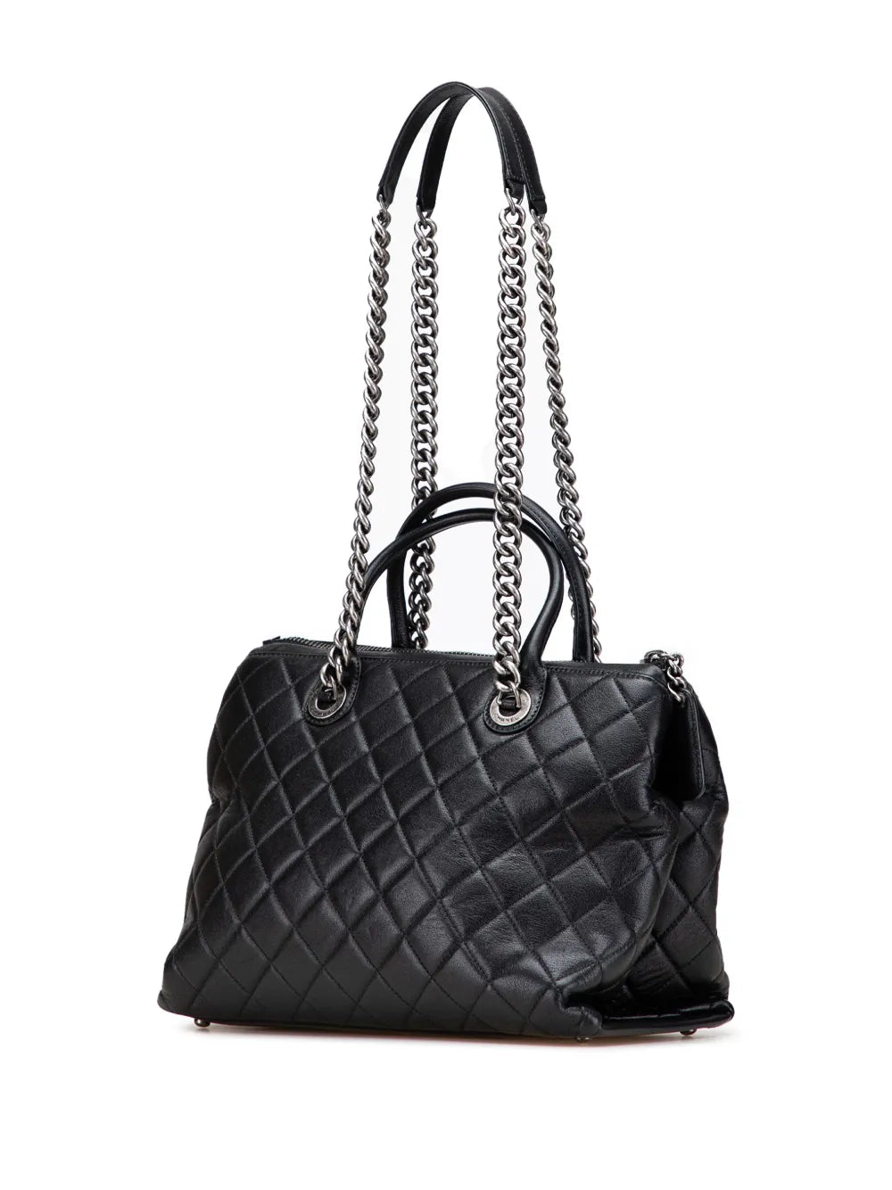 Pre-OwnedCHANEL Pre-Owned2014-2015 Medium Quilted Calfskin Boy Chained Tote satchel