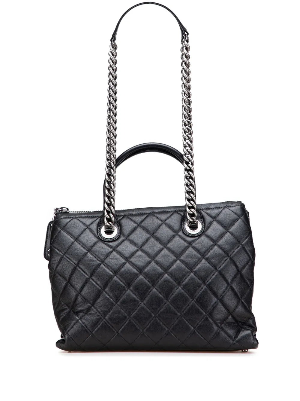 Pre-OwnedCHANEL Pre-Owned2014-2015 Medium Quilted Calfskin Boy Chained Tote satchel