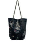 Pre-OwnedCHANEL Pre-OwnedParis London python-leather tote bag