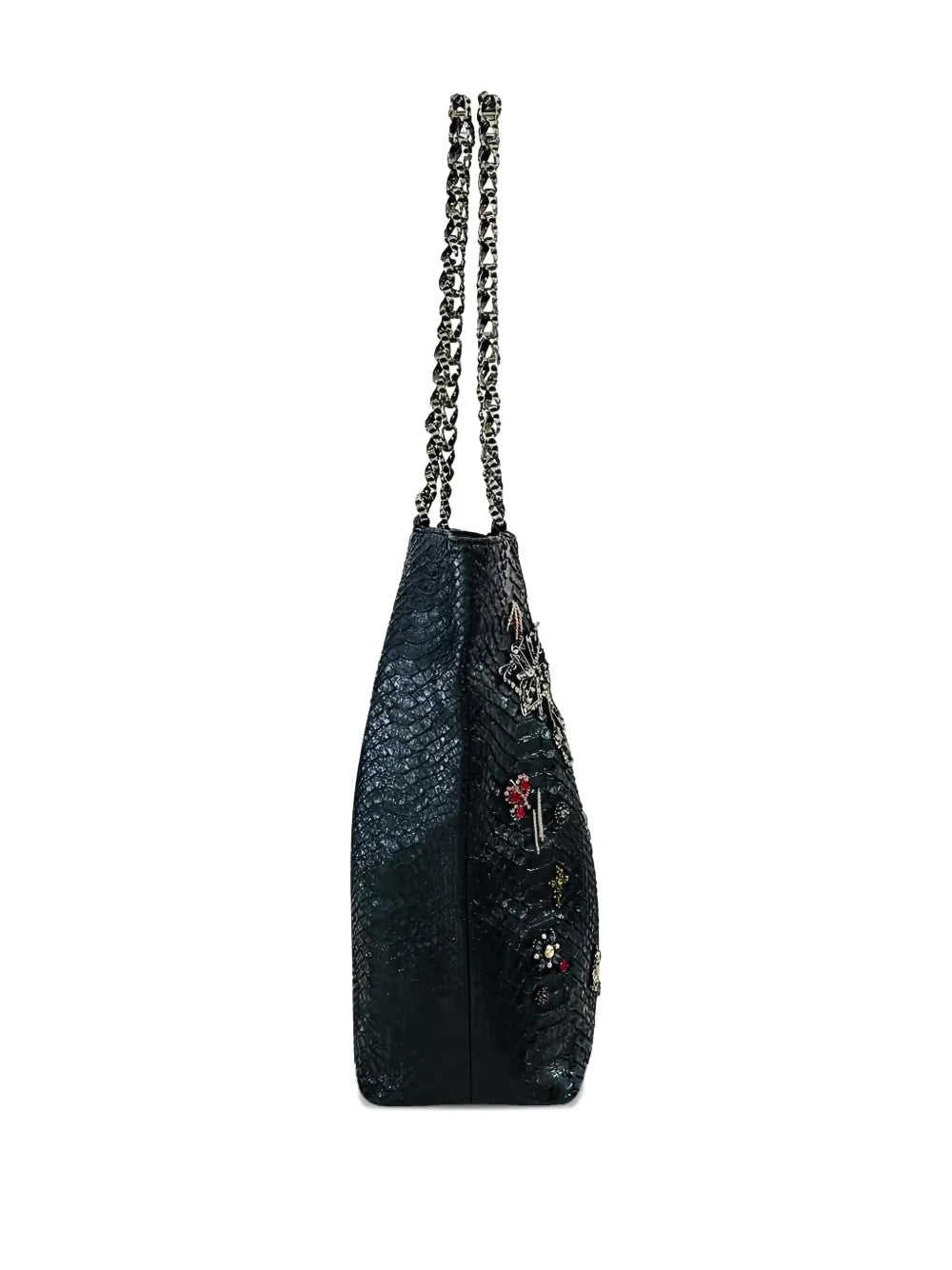 Pre-OwnedCHANEL Pre-OwnedParis London python-leather tote bag