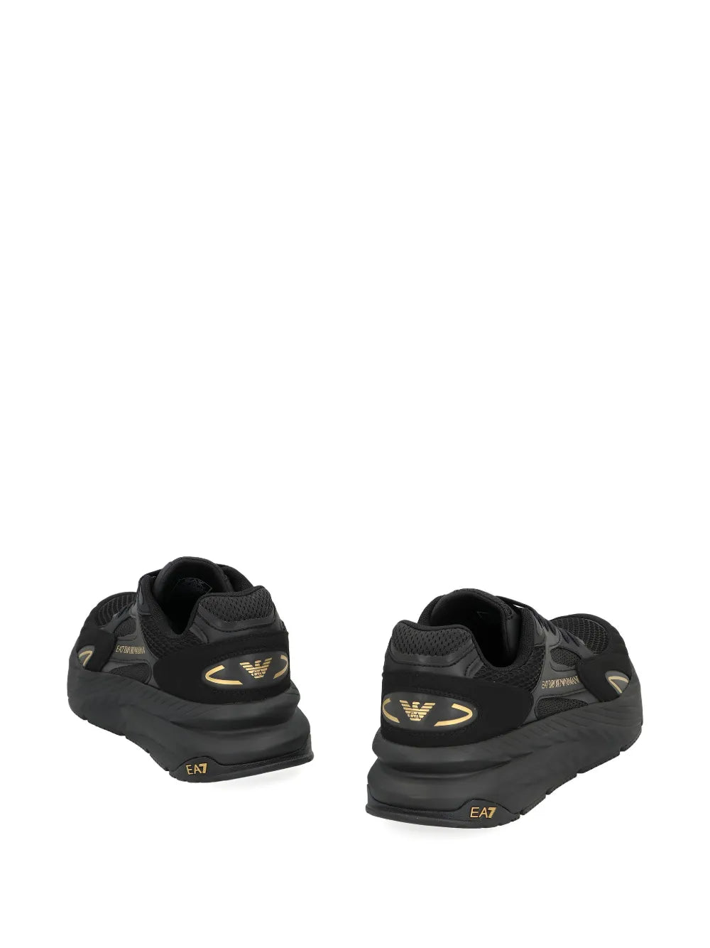 Ea7 Emporio Armani Mesh Panelled Sneakers