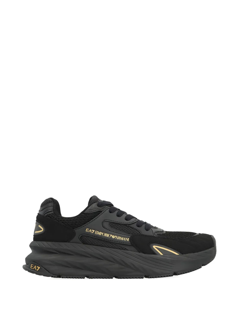 Ea7 Emporio Armani Mesh Panelled Sneakers