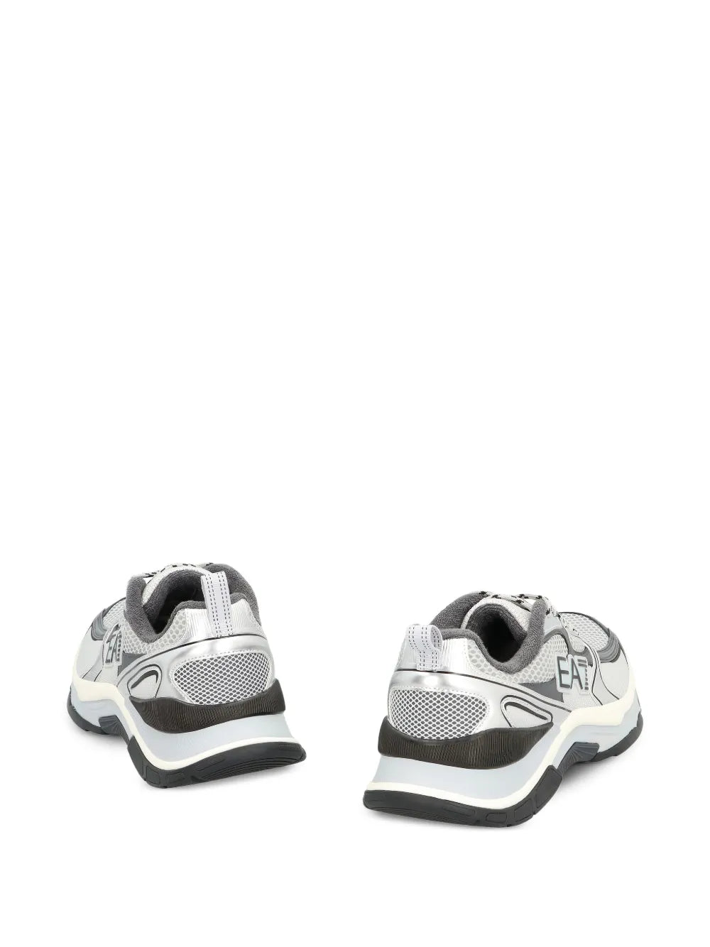 Ea7 Emporio Armani Predator Metallic-Panel Low-Top Sneakers