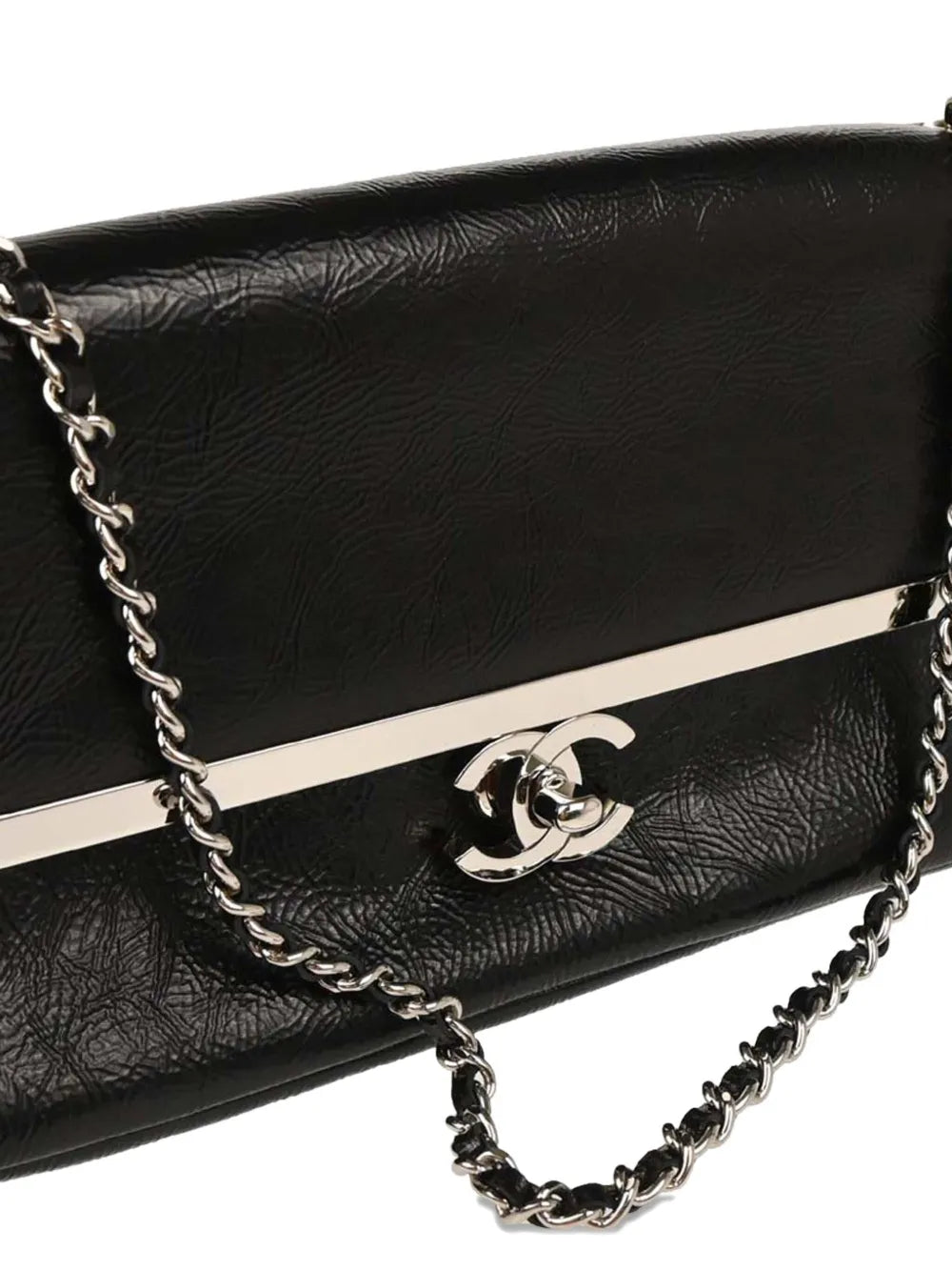 Pre-OwnedCHANEL Pre-Owned2007 patent-leather chain-strap shoulder bag