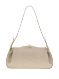 YuzefiOyster embossed-leather clutch bag