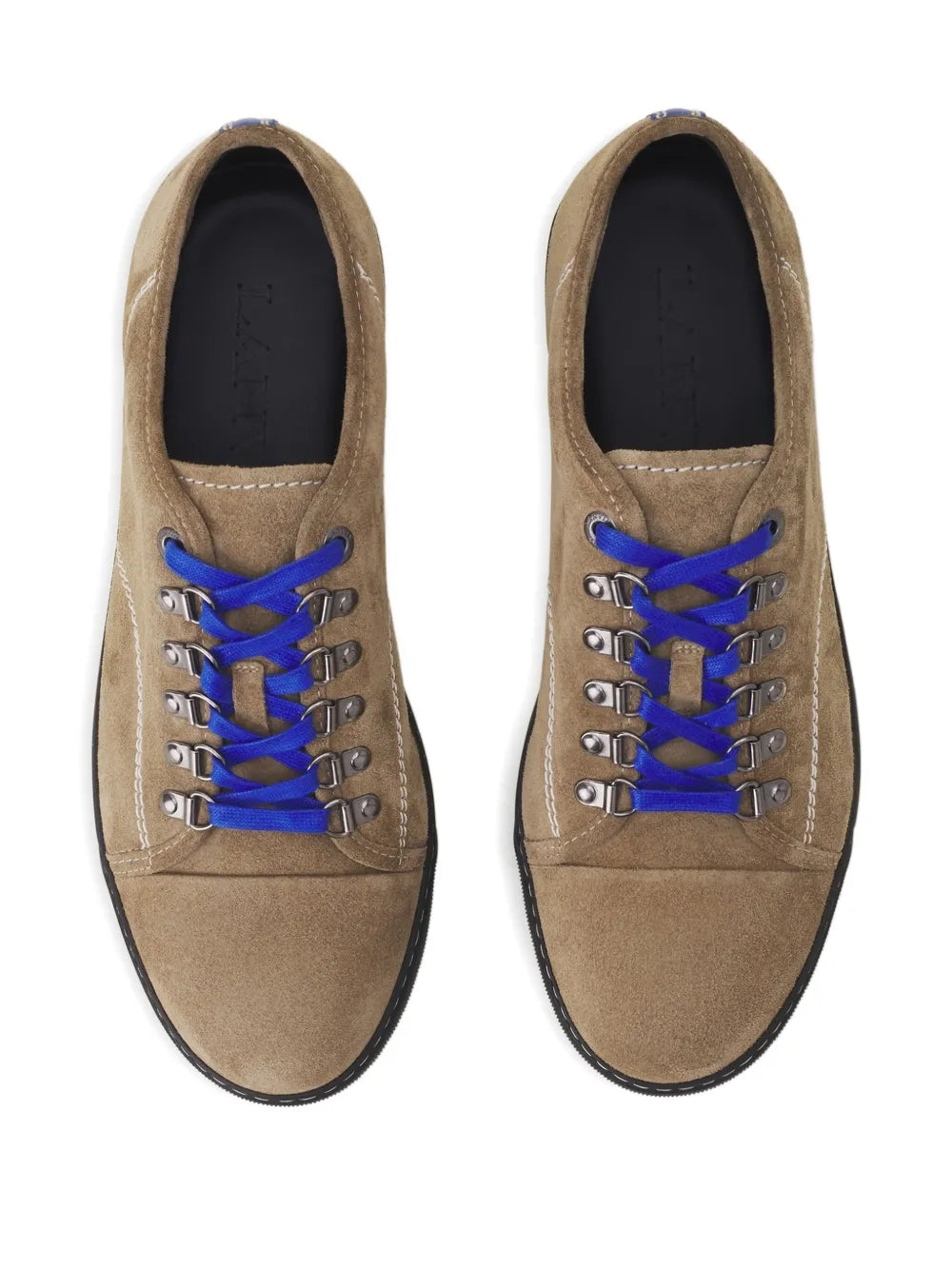 Lanvin Suede Lace-Up Sneakers
