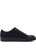 Lanvin Suede Leather Cap-Toe Sneakers
