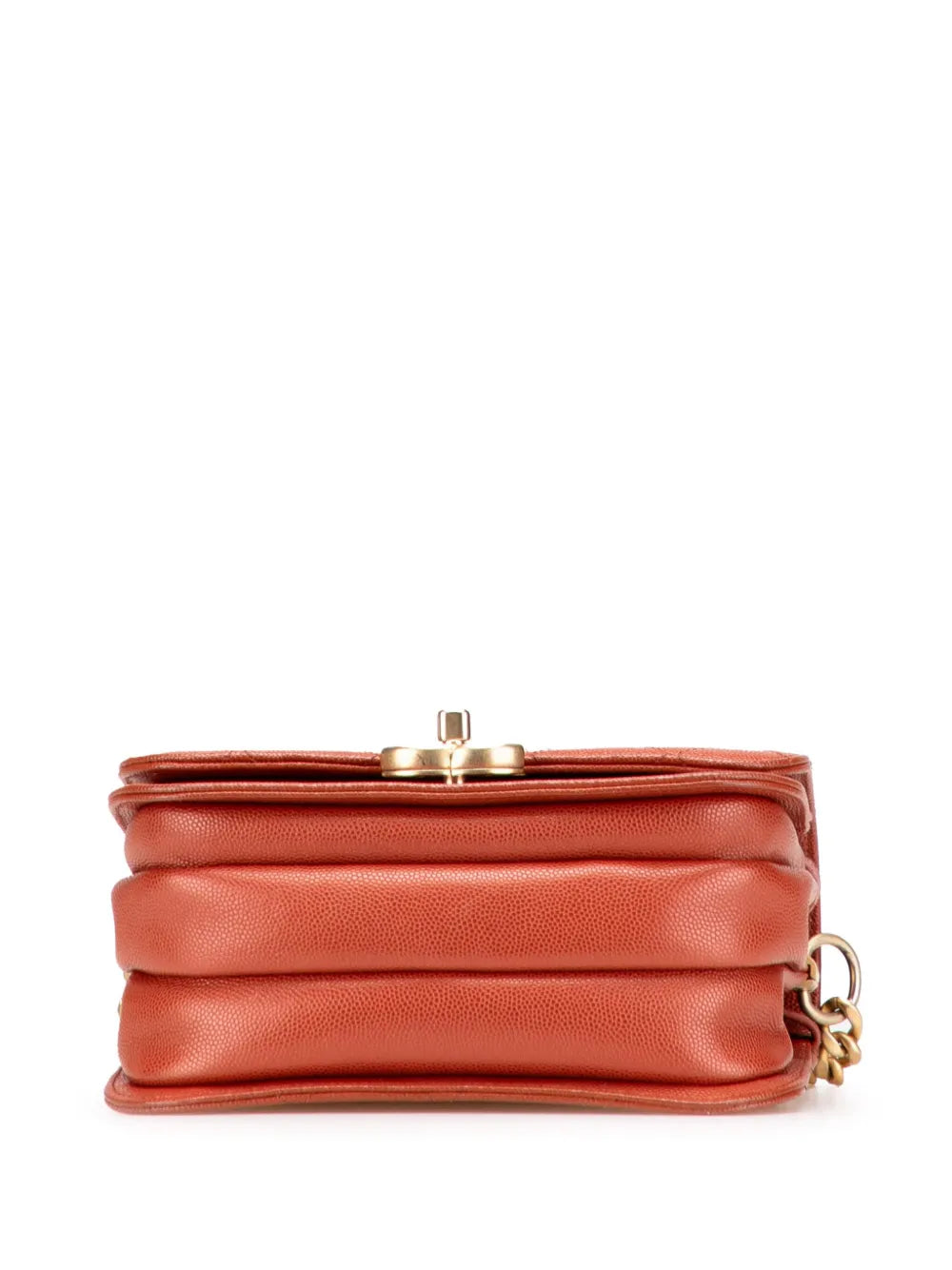Pre-OwnedCHANEL Pre-Owned2021-2025 Mini CC Quilted Caviar Messenger Single Flap crossbody bag