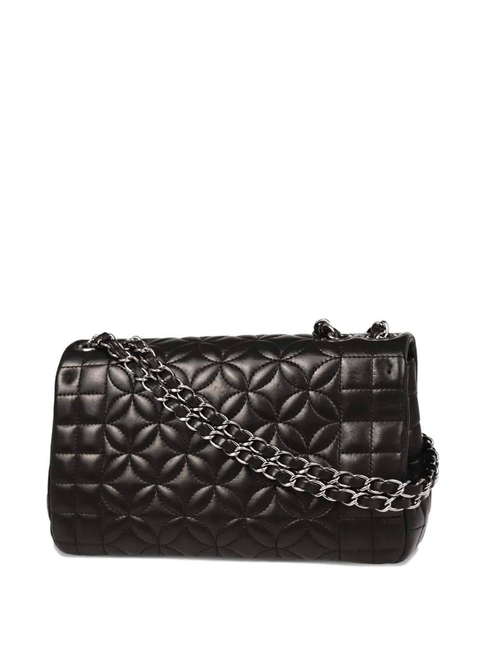 Pre-OwnedCHANEL Pre-Owned2006 Choco Bar flower-stitch lambskin shoulder bag