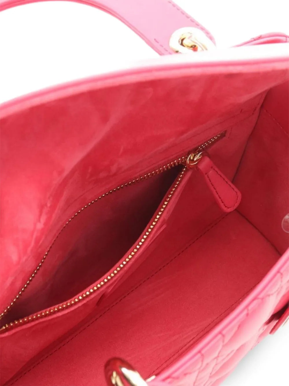 Pre-OwnedChristian Dior Pre-Owned2010s small Lady Dior two-way Cannage leather handbag