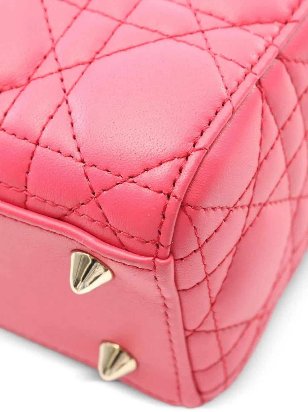 Pre-OwnedChristian Dior Pre-Owned2010s small Lady Dior two-way Cannage leather handbag