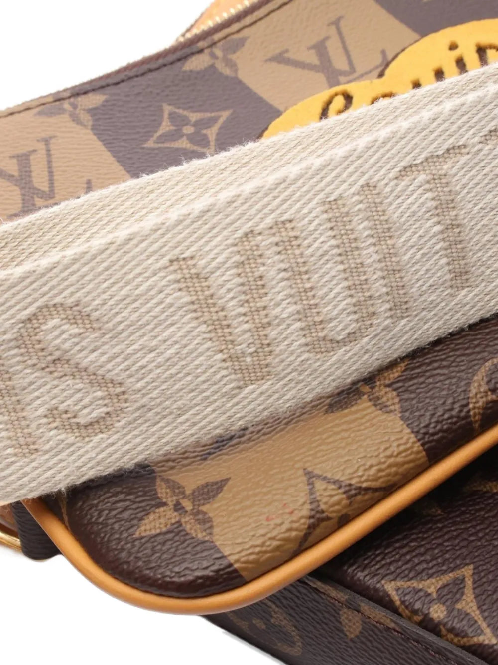 Pre-OwnedLouis Vuitton Pre-Ownedx Nigo 2021 monogram stripe messenger bag