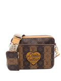 Pre-OwnedLouis Vuitton Pre-Ownedx Nigo 2021 monogram stripe messenger bag