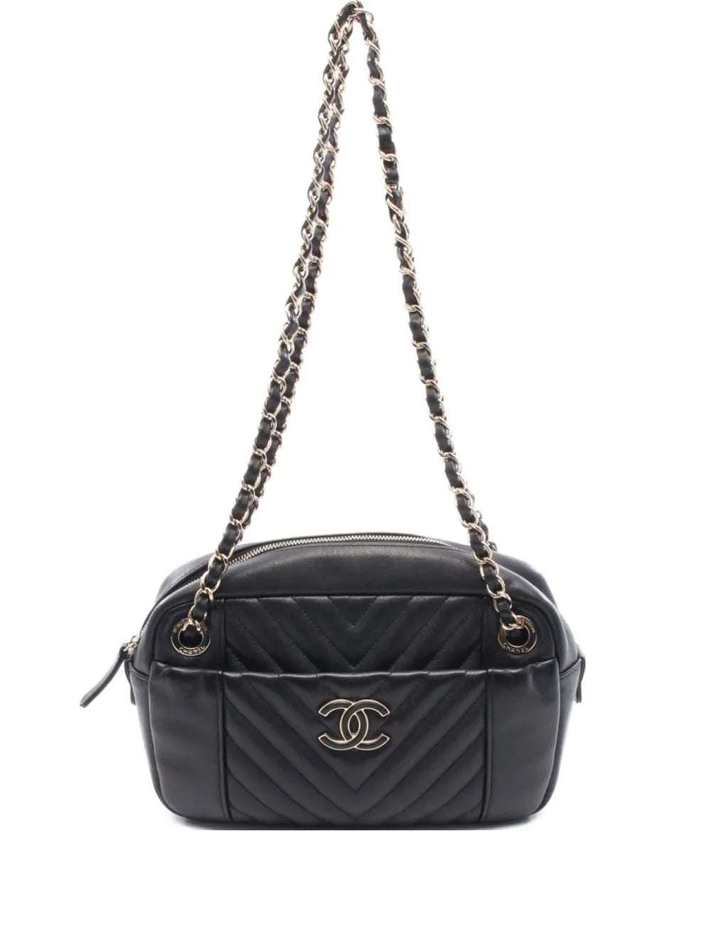Pre-OwnedCHANEL Pre-Owned2019 chevron-quilting shoulder bag