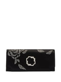 Malone SouliersVivien crystal-embellished satin clutch