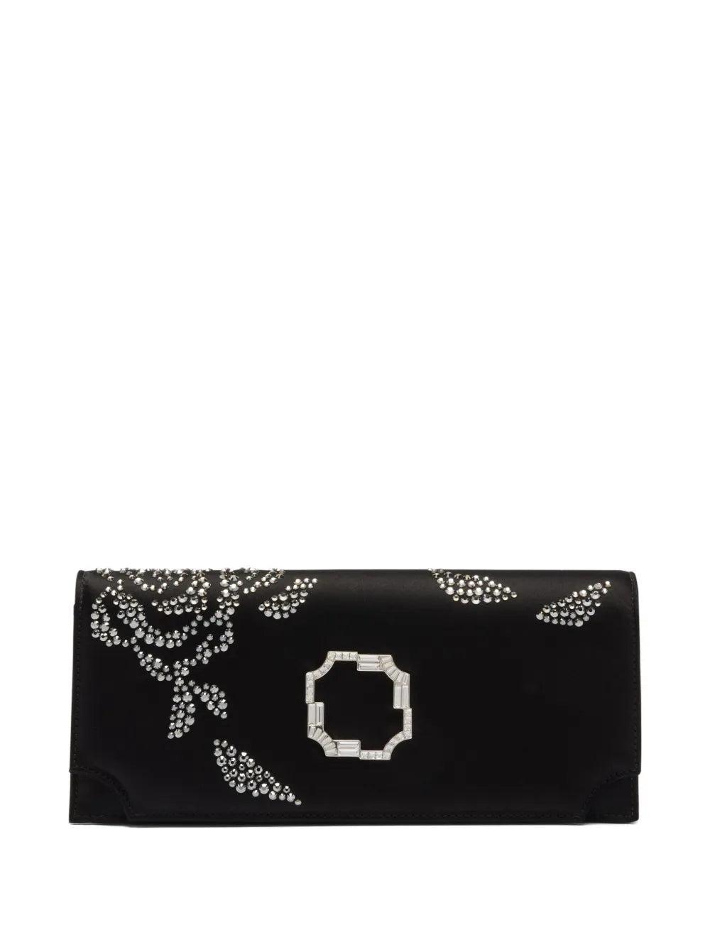 Malone SouliersVivien crystal-embellished satin clutch