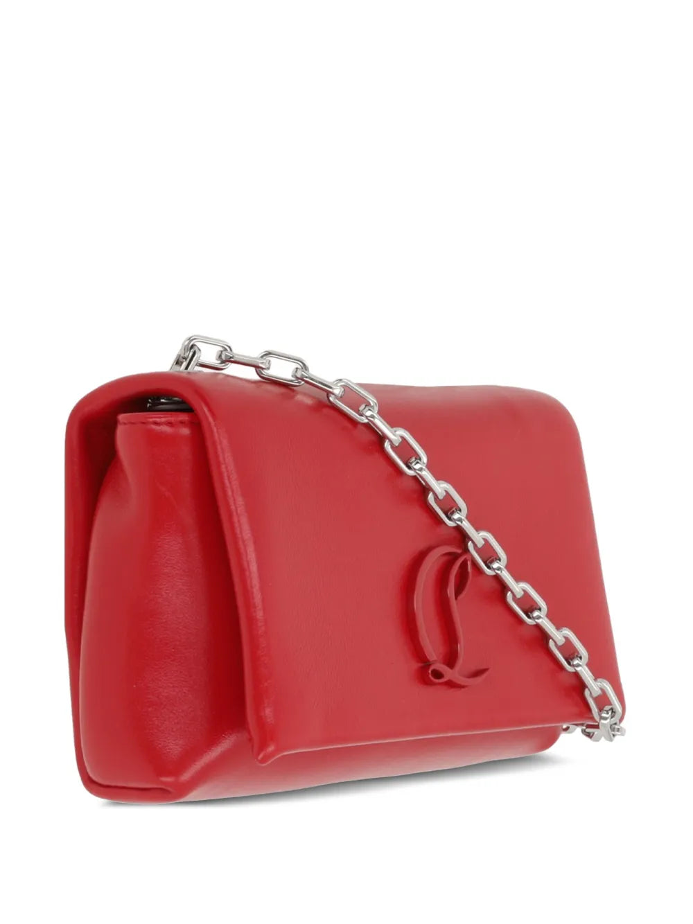 Christian Louboutinlogo calfskin shoulder bag