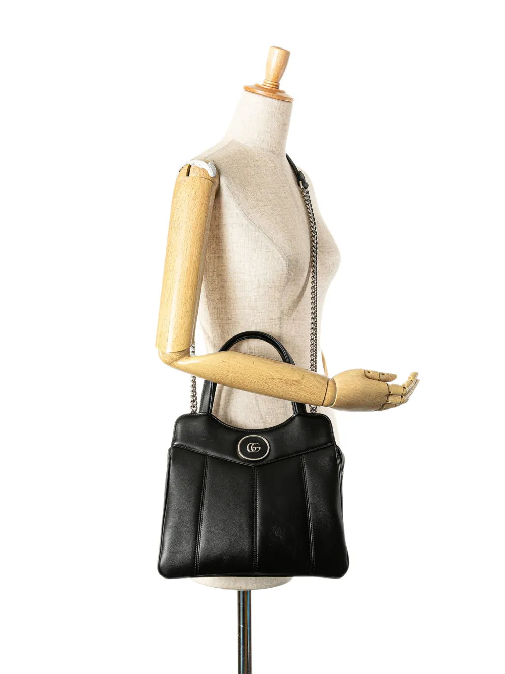 Pre-OwnedGucci Pre-Owned2016-2025 Small Leather Petite GG Tote satchel