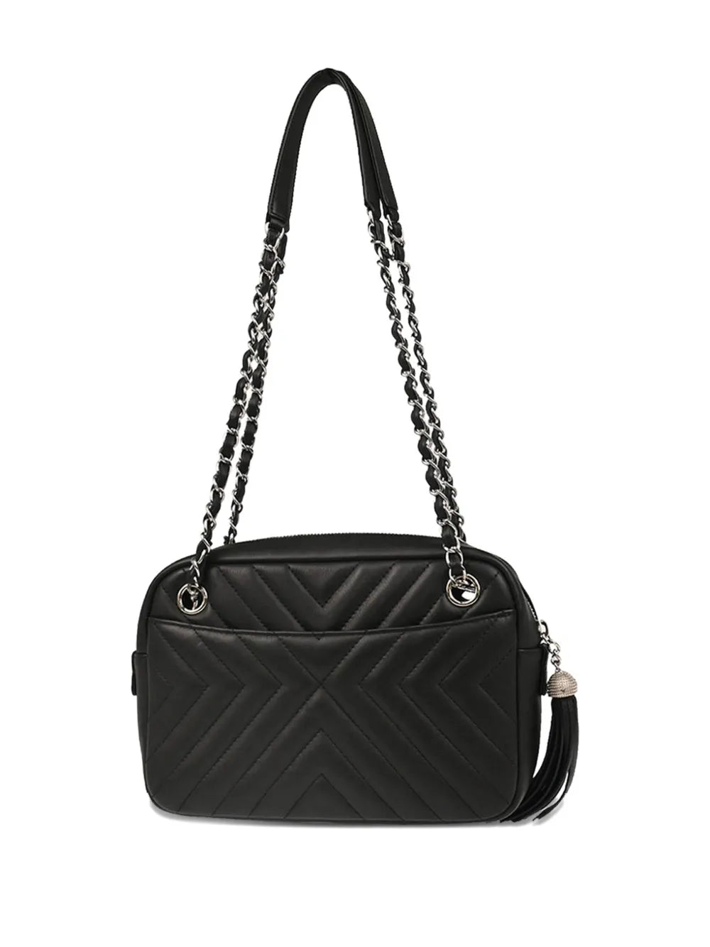 Pre-OwnedCHANEL Pre-Owned2017 small Diagonal Chevron camera bag