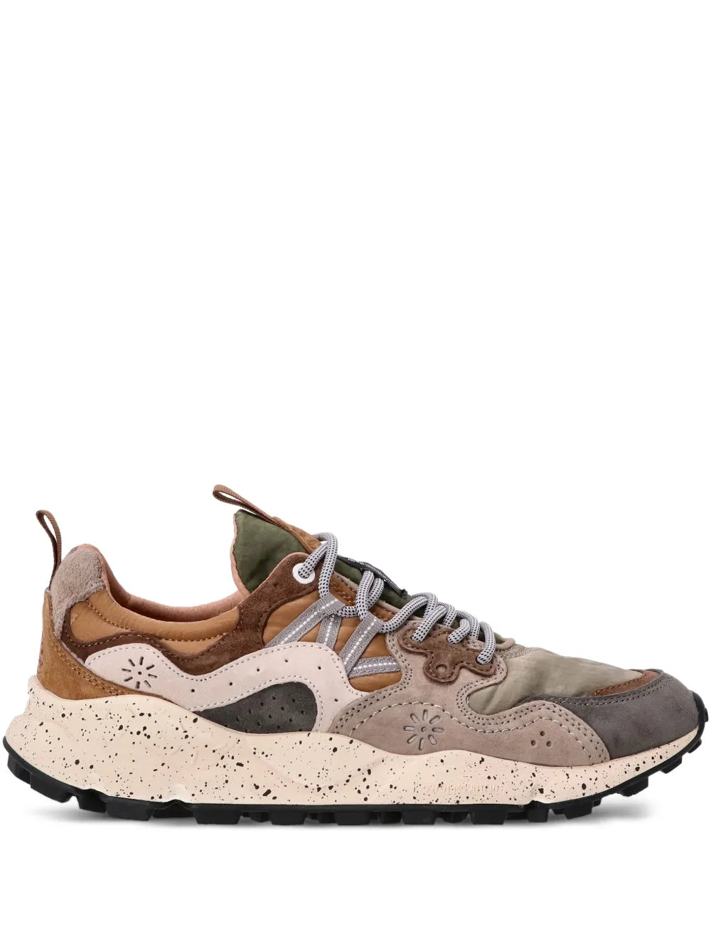 Flower Mountain Leather Panelled Sneakers