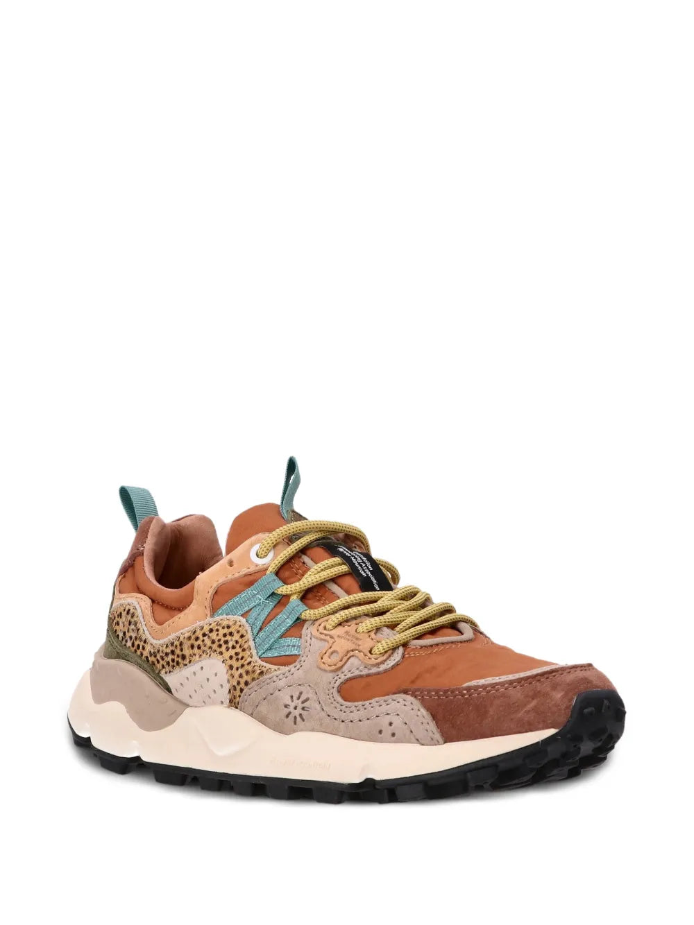 Flower Mountain Yamano 3 Leather Panelled Sneakers
