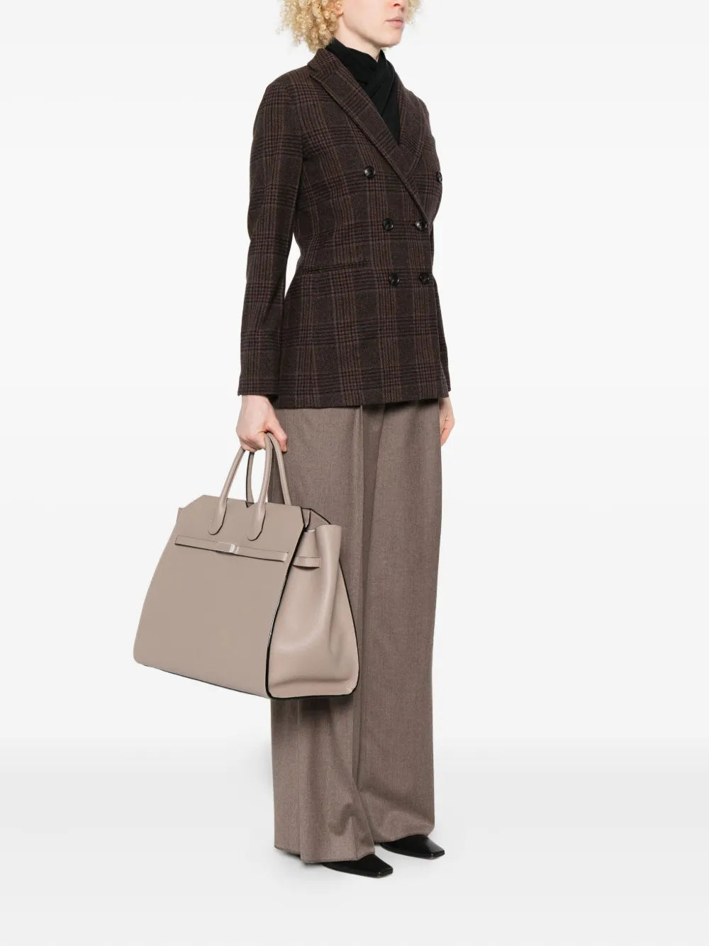 Valextra leather shoulder bag