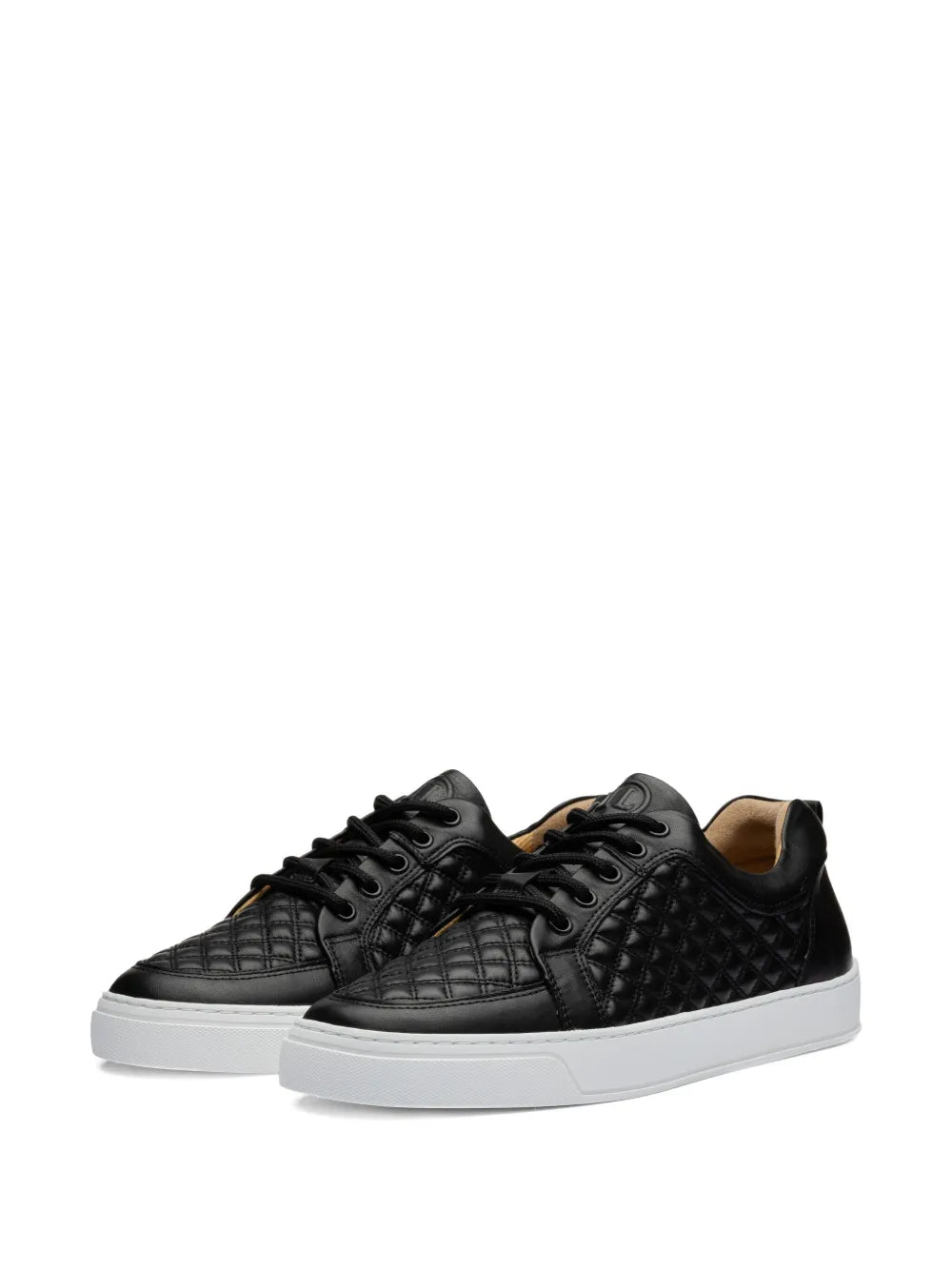 Leandro Lopes Ezio Quilted-Pattern Leather Sneakers