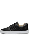 Leandro Lopes Ezio Quilted-Pattern Leather Sneakers
