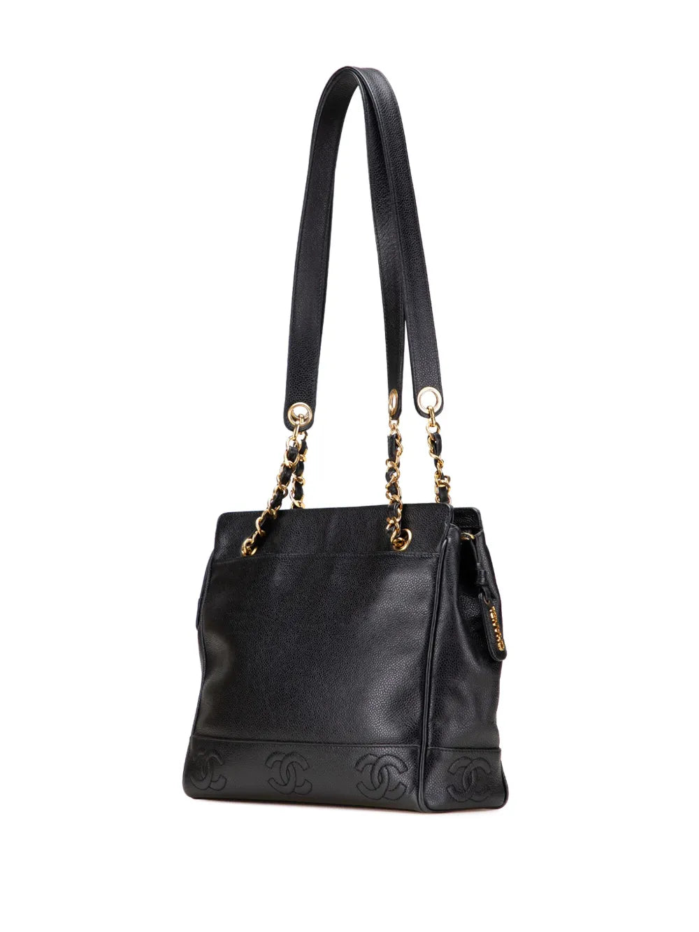 Pre-OwnedCHANEL Pre-Owned1996-1997 Triple CC Caviar shoulder bag