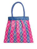 New SeasonBrigitteOkan pleated striped beach bag