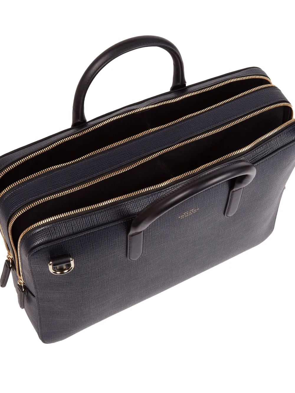 Smythsonlarge textured-leather briefcase