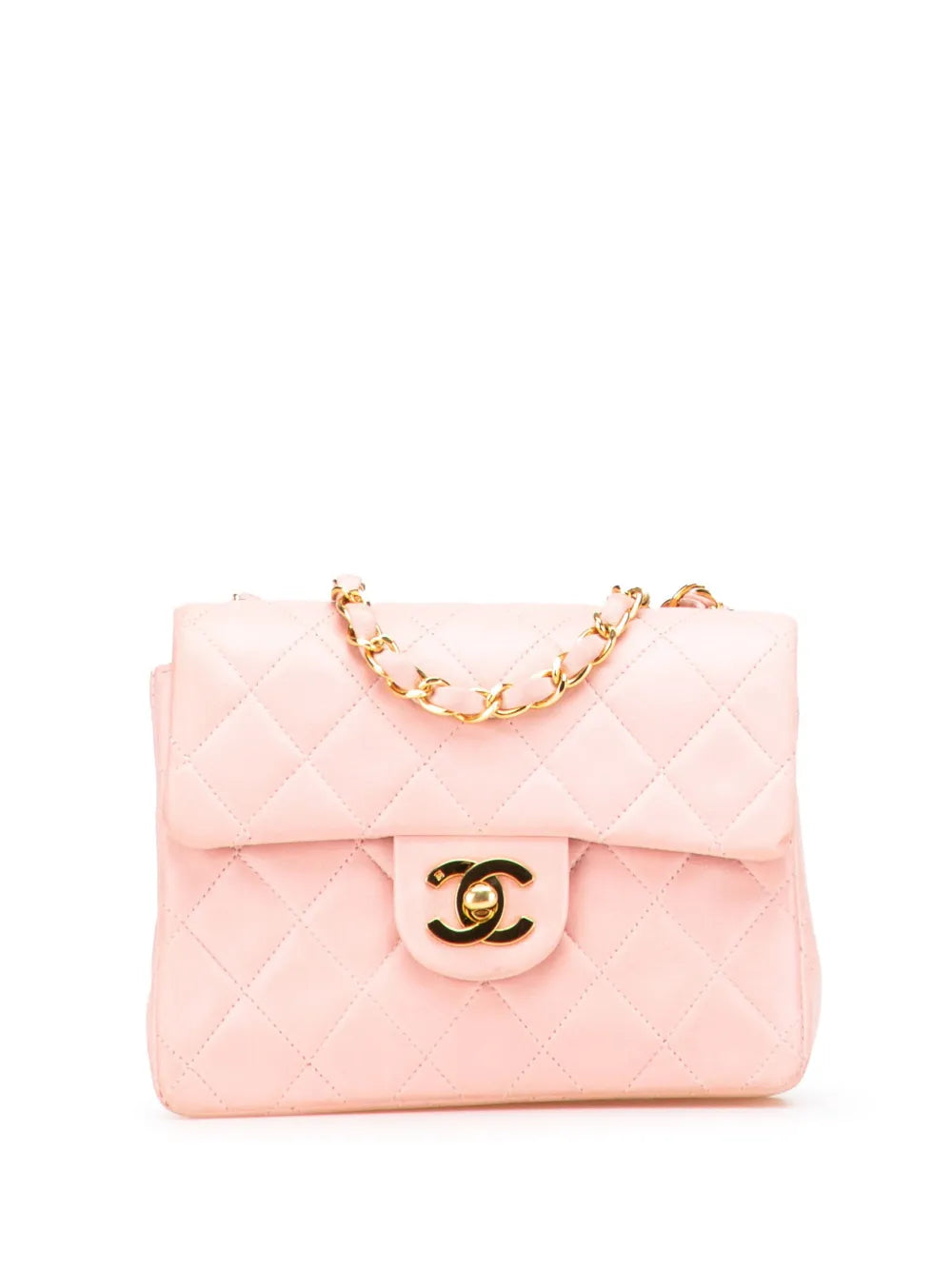 Pre-OwnedCHANEL Pre-Owned1991-1994 Mini Square Classic Lambskin Single Flap crossbody bag