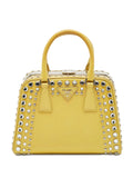 Pre-OwnedPrada Pre-Ownedcrystal-embellished leather handbag