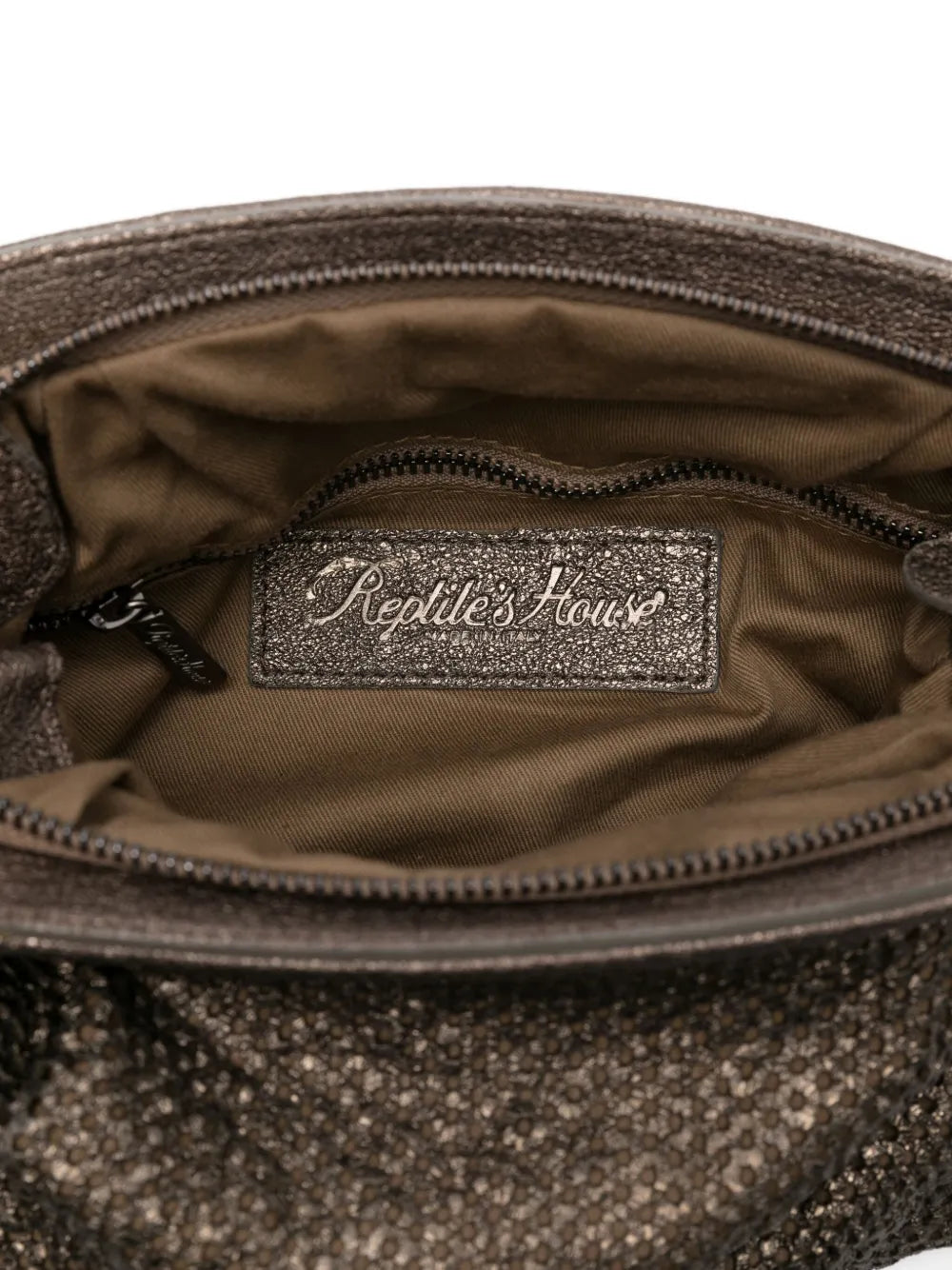 Reptile's Houseperforated lambskin chain bag