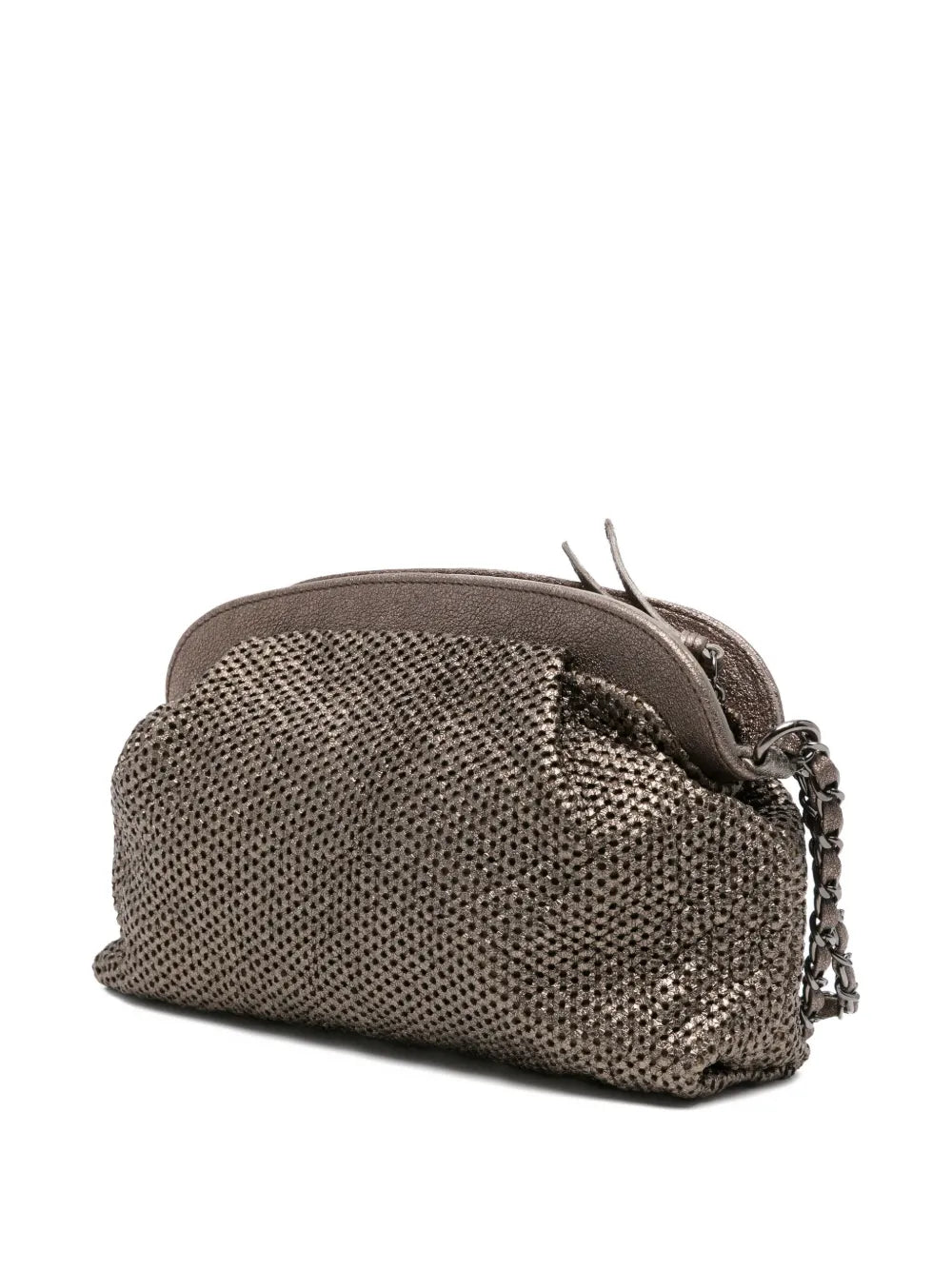 Reptile's Houseperforated lambskin chain bag